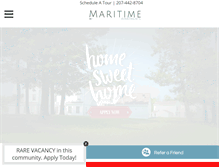 Tablet Screenshot of maritimeapts.com